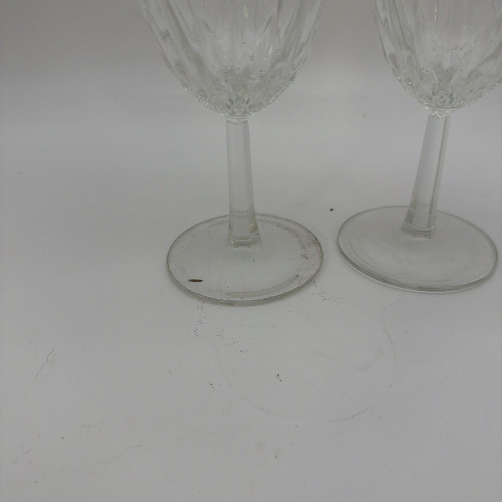 Two (2) Cristal d'Arques Durand Palmes Cordial Glass